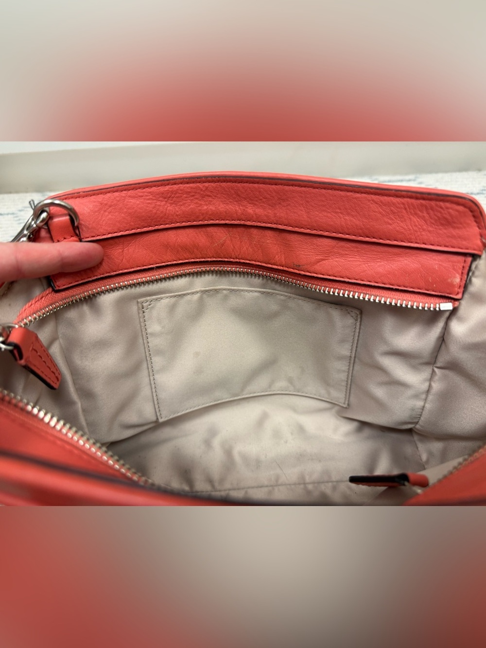 COACH Taylor Bette Mini Tote F27661 Coral Pink Leather 2-Way Crossbody Satchel - Picture 16 of 16